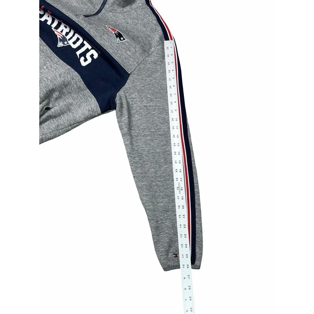 New England Patriots Tommy Hilfiger Men's Quarter Zip XL NFL Rare Zip pockets - Picture 9 of 10